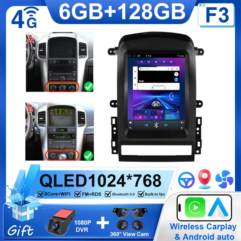 Autoradio CarPlay Chevrolet Captiva (2006-2012) – Écran vertical 9,7 pouces, jusqu'à 8 Go + 256 Go, vue 29