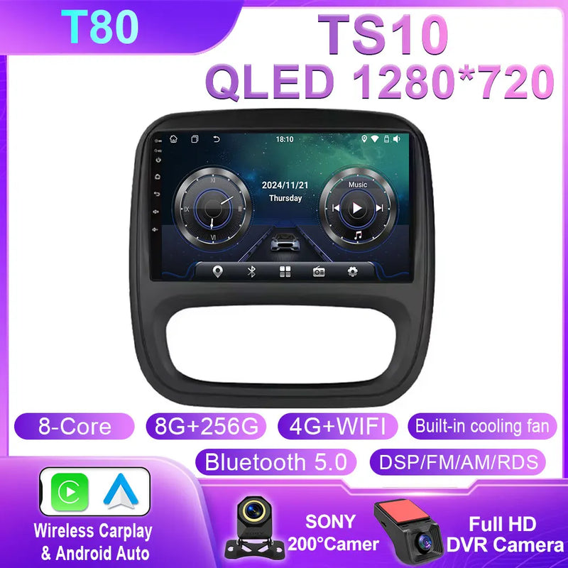Autoradio CarPlay Renault Trafic 3 (2014-2021) et Opel Vivaro B (2014-2018) – Écran 9 pouces, jusqu'à 12 Go + 256 Go, vue 39