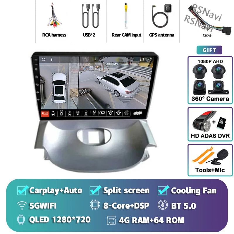 Autoradio CarPlay Peugeot 206 et Citroën C2 (2004-2013) – Écran QLED 9 pouces, jusqu'à 16 Go + 512 Go, vue 40