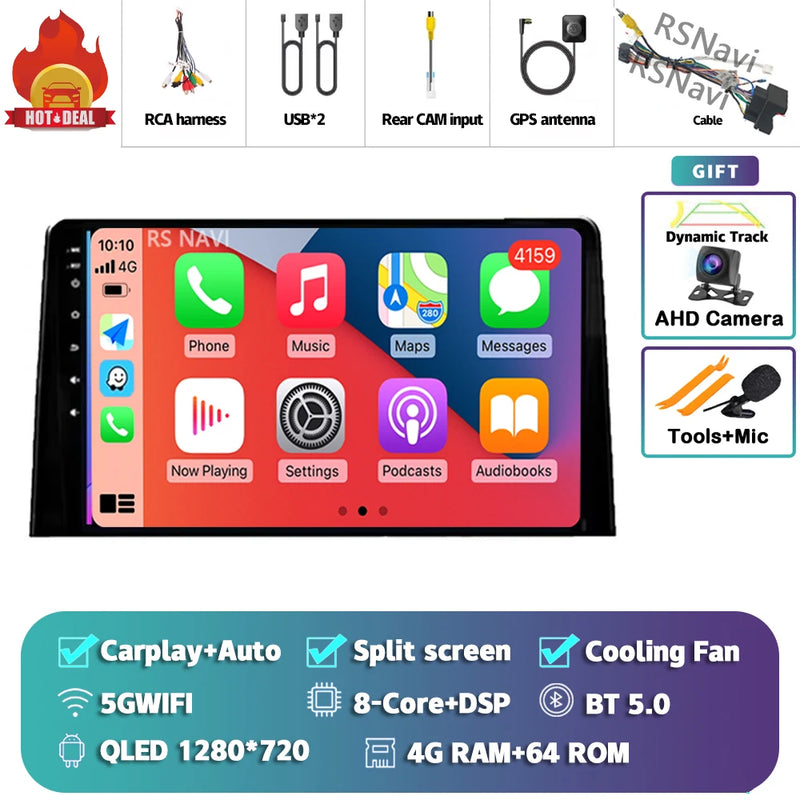 Autoradio CarPlay Citroën Berlingo, Peugeot Partner et Opel Combo (2019-2020) – Écran 9 pouces, Android 16, jusqu'à 16 Go + 512 Go, vue 47
