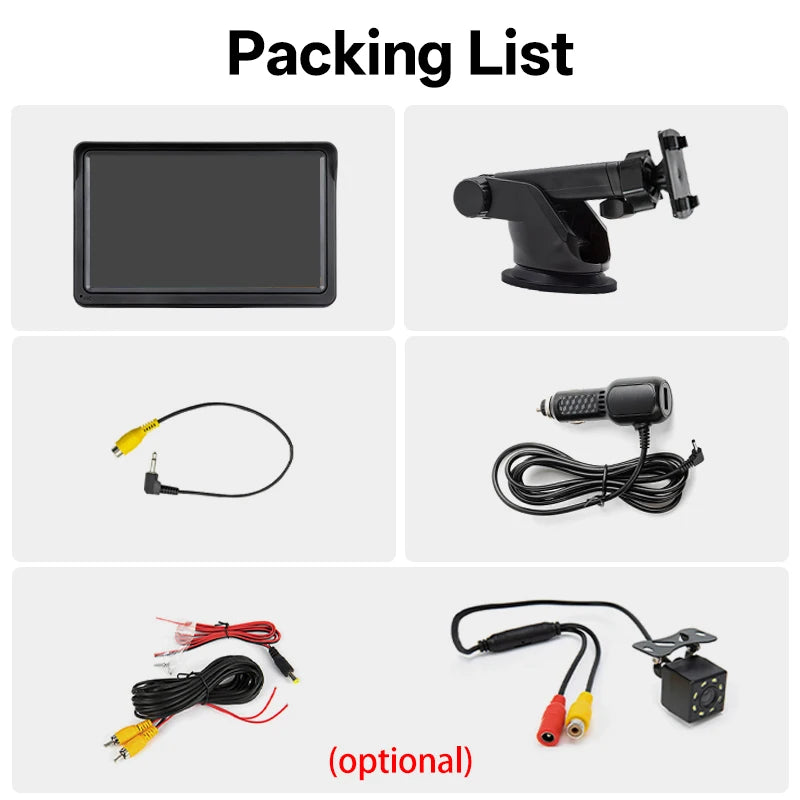 Écran CarPlay Portable Universel 7 Pouces – Ventouse ou Socle, Caméra de Recul, vue 20