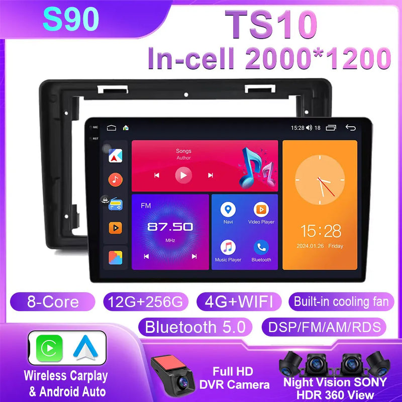 Autoradio CarPlay Citroën C2 et C3 (2001-2010) – Écran QLED 9 pouces, jusqu'à 12 Go + 256 Go, vue 43