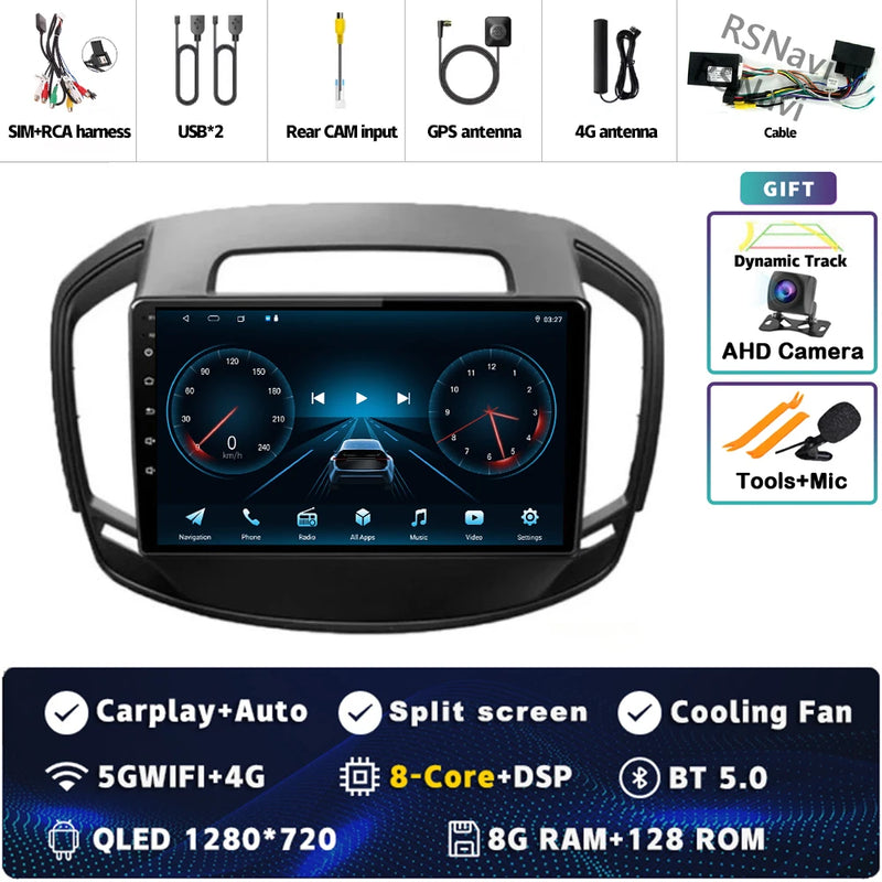 Autoradio CarPlay Opel Insignia (2013-2017) – Écran QLED, Android 16, jusqu'à 16 Go + 512 Go, vue 31