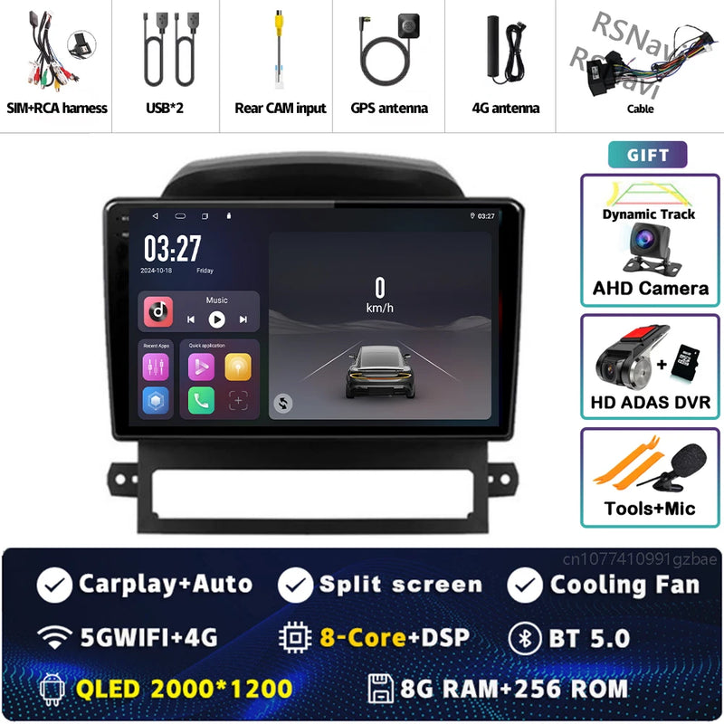 Autoradio CarPlay Chevrolet Captiva (2008-2012) – Écran 9 pouces sans fil, jusqu'à 16 Go + 512 Go, vue 38