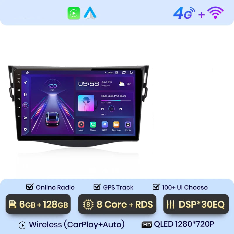 CARPLAY TOYOTA RAV 4 (2007-2011) K6