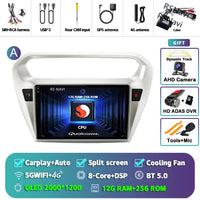 Autoradio CarPlay Peugeot 301 et Citroën C-Elysée (2012-2016) – Écran QLED, Android 16, vue 28
