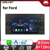 Autoradio CarPlay Ford Focus, Mondeo, S-Max et Kuga (2003-2012) – Écran 7 pouces, 2 DIN