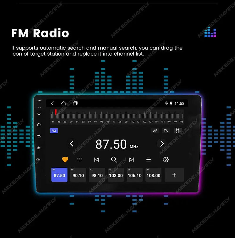 Autoradio CarPlay 2 DIN Universel Android 14 – Écran 9 ou 10 Pouces, Sans Fil, vue 25