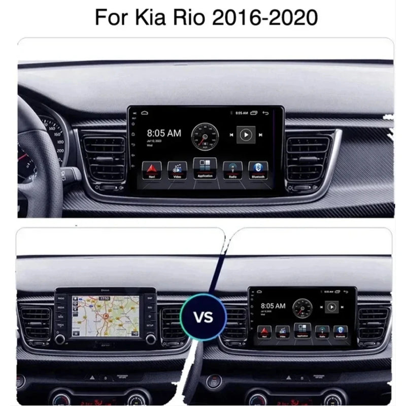 Autoradio CarPlay Kia Rio YB et Stonic (2016-2020) – Écran 9 pouces, jusqu'à 16 Go + 512 Go, vue 3
