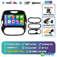 Autoradio CarPlay Renault Captur (2016-2019) – Écran 9 pouces, Android 16, vue 16
