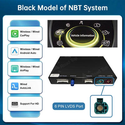 Boîtier CarPlay Android Auto Sans Fil pour MINI R56 F56