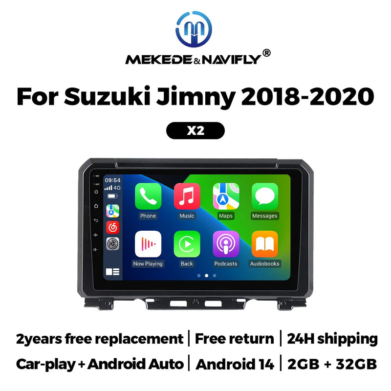 Autoradio CarPlay Suzuki Jimny JB64 et JB74 (2018-2020) – Écran 9 pouces, jusqu'à 2 Go + 32 Go, vue 49