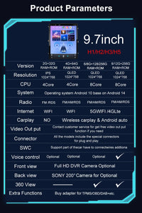 Autoradio CarPlay Renault Clio 5 (2019-2021) – Écran vertical 9,7 pouces, jusqu'à 8 Go + 256 Go, vue 10