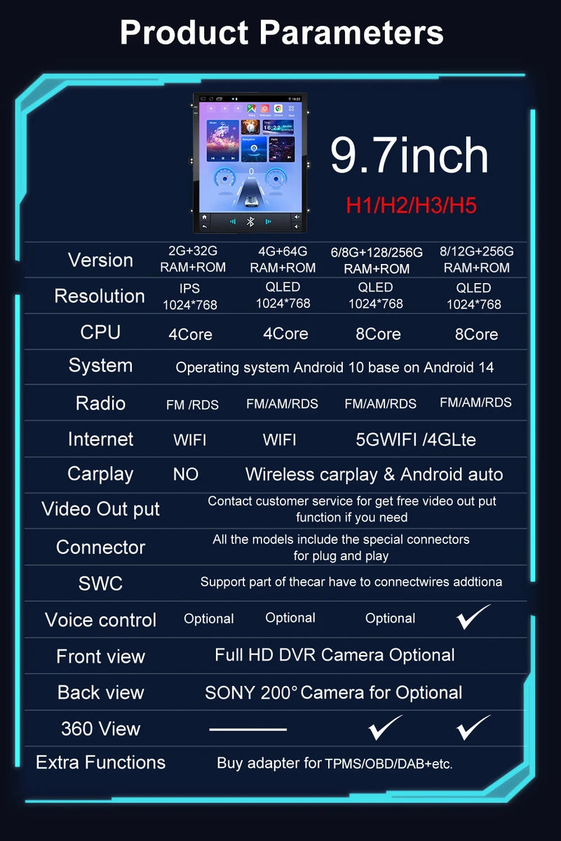 Autoradio CarPlay Renault Clio 5 (2019-2021) – Écran vertical 9,7 pouces, jusqu'à 8 Go + 256 Go, vue 10