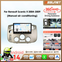 Autoradio CarPlay Renault Scénic 2 (2004-2009) – Écran 9 pouces, climatisation manuelle