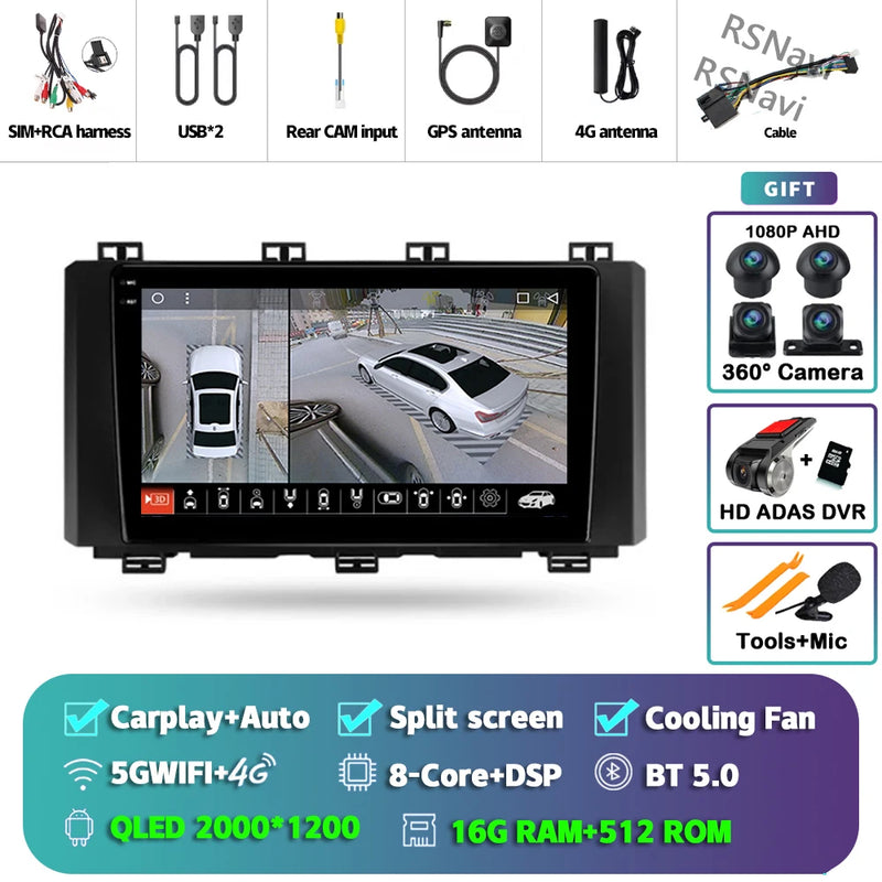 Autoradio CarPlay Seat Ateca et Cupra Ateca (2016-2021) – Écran 9 pouces, Android 16, vue 50