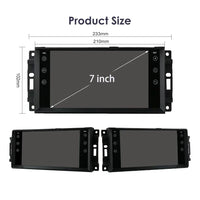 Autoradio CarPlay Jeep, Chrysler et Dodge (2005-2015) – Écran 7 pouces, jusqu'à 8 Go + 128 Go, vue 4