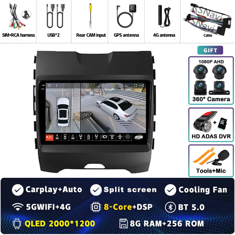 Autoradio CarPlay Ford Ranger, Everest et Edge (2015-2018) – Écran 9 pouces, jusqu'à 16 Go + 512 Go, vue 38