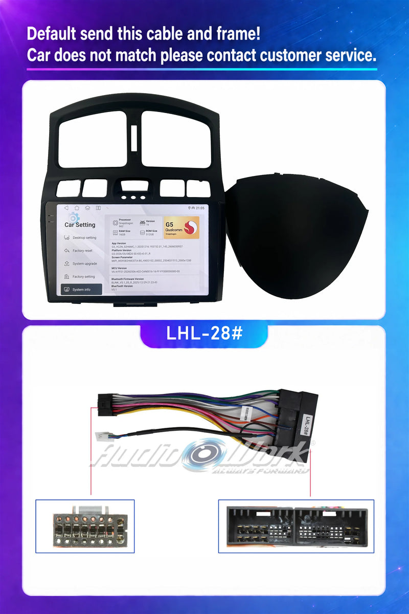 Autoradio CarPlay Hyundai Santa Fe Classic et SM (2006-2012) – Écran QLED 9 pouces, vue 7