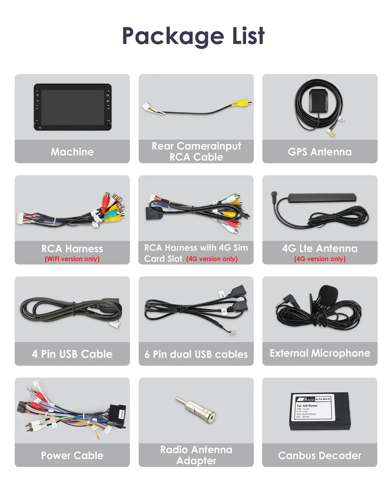 Autoradio CarPlay Alfa Romeo 159, Sportwagon, Brera et Spider – Écran 7 pouces, jusqu'à 8 Go + 128 Go, vue 6