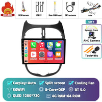 Autoradio CarPlay Peugeot 206, 206 SW et 206 CC – Écran 9 pouces, Android 16, vue 10