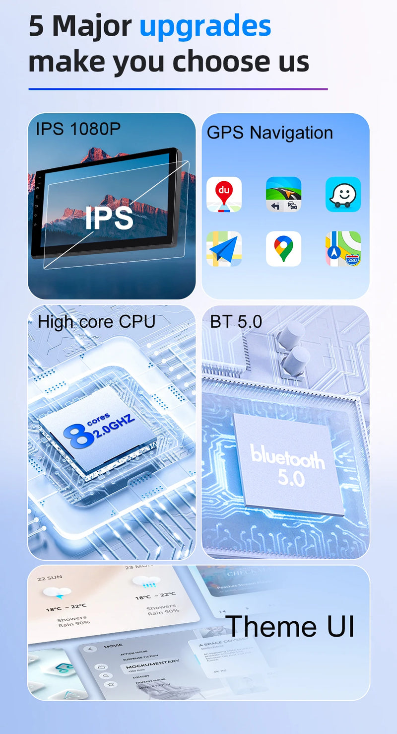 Autoradio CarPlay Volvo C30, S40, V50 et C70 (2004-2012) – Écran 9 pouces, jusqu'à 12 Go + 256 Go, vue 11