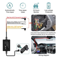 Dashcam Mini 4K Wi-Fi 5 GHz – Avant 4K et Arrière 1080P, Annonces Vocales, vue 29