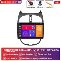 Autoradio CarPlay Peugeot 206, 206 CC et 206 SW (2000-2008) – Écran QLED 9 pouces, jusqu'à 12 Go + 256 Go, vue 36