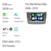 Autoradio CarPlay Alfa Romeo Mito (2008-2012) – Écran 7 pouces IPS, jusqu'à 8 Go + 128 Go, vue 22