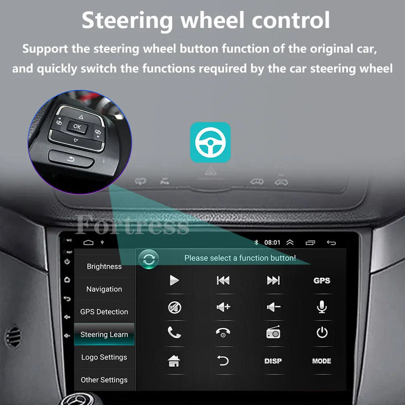 Autoradio CarPlay Mercedes Vito Viano W639 (2003-2015) – Écran QLED 10 pouces, vue 5