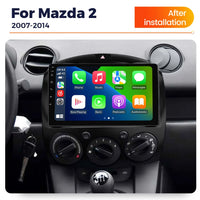 Autoradio CarPlay Mazda 2 (2007-2014) – Écran 9 pouces sans fil, Android 14, 2 Go + 32 Go