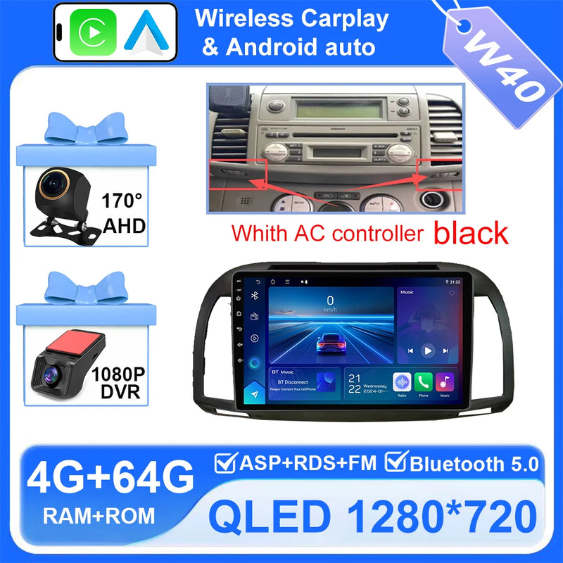 Autoradio CarPlay Nissan Micra K12 (2002-2010) – Écran 9 pouces, jusqu'à 12 Go + 256 Go, vue 43