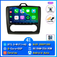 Autoradio CarPlay Ford Focus 2 (2004-2011) – Écran 9 pouces, jusqu'à 16 Go + 512 Go, vue 9