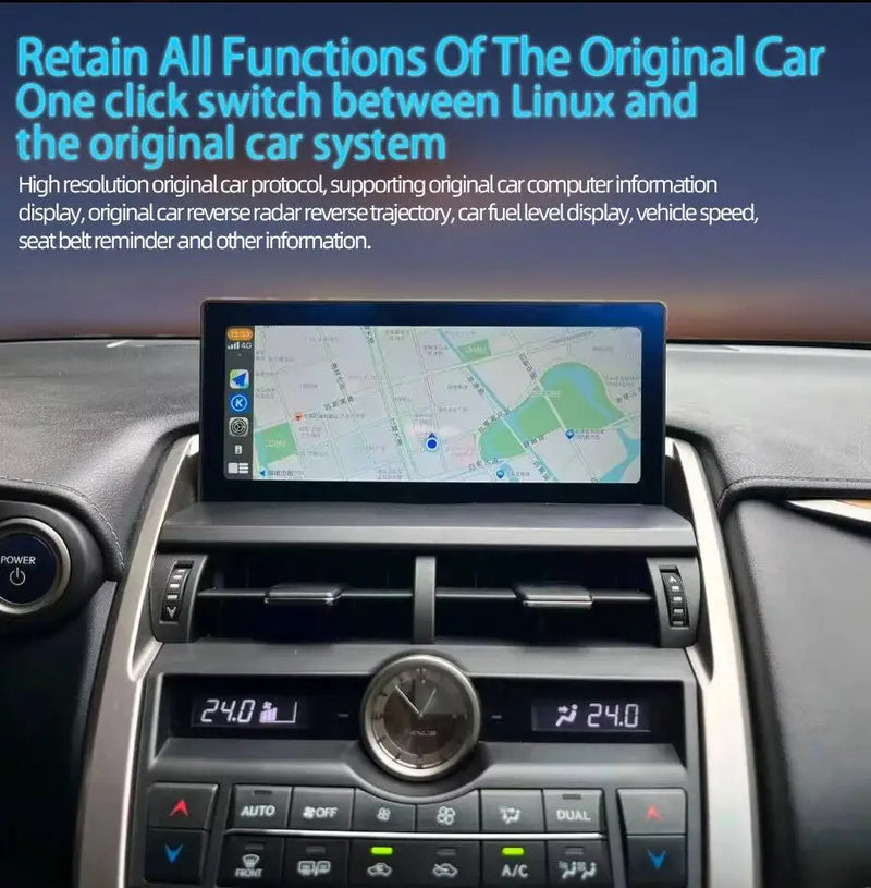 Autoradio CarPlay Lexus CT200h (2011-2019) – Écran 10,25 pouces, système Linux, vue 18