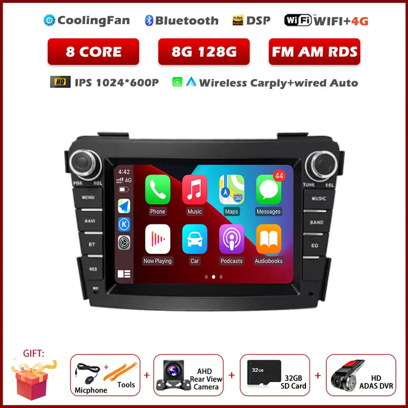 Autoradio CarPlay Hyundai i40 (2011-2019) – Écran IPS 7 pouces, jusqu'à 8 Go + 256 Go, vue 21