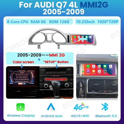 Autoradio pour Audi Q7 4L 2005-2015, Écran 10,25 Pouces, CarPlay