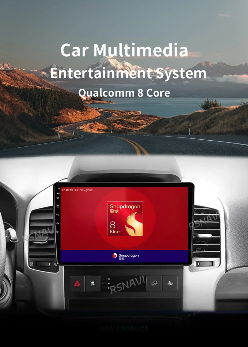 Autoradio CarPlay Chevrolet Captiva (2008-2012) – Écran 9 pouces sans fil, jusqu'à 16 Go + 512 Go, vue 9