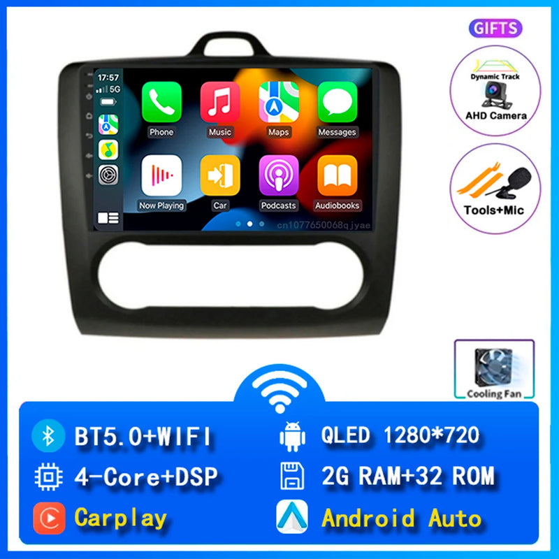 Autoradio CarPlay Ford Focus 2 (2004-2011) – Écran 9 pouces, jusqu'à 16 Go + 512 Go, vue 18
