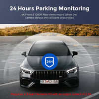 Dashcam 4K Wi-Fi Double Caméra – Écran 1,47 Pouce, GPS en Option, Kit Parking 24 h, vue 13