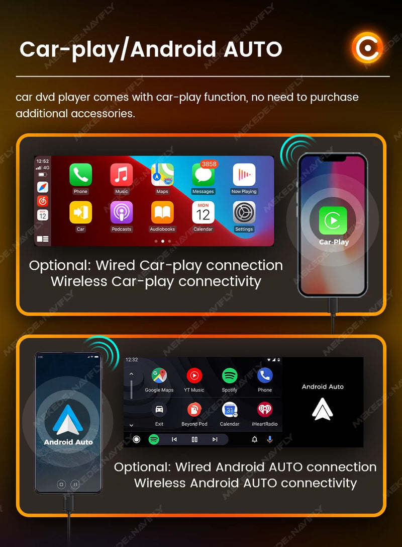 Autoradio 1 DIN CarPlay Universel 6,86 Pouces – Filaire ou Sans Fil, Bluetooth, vue 20