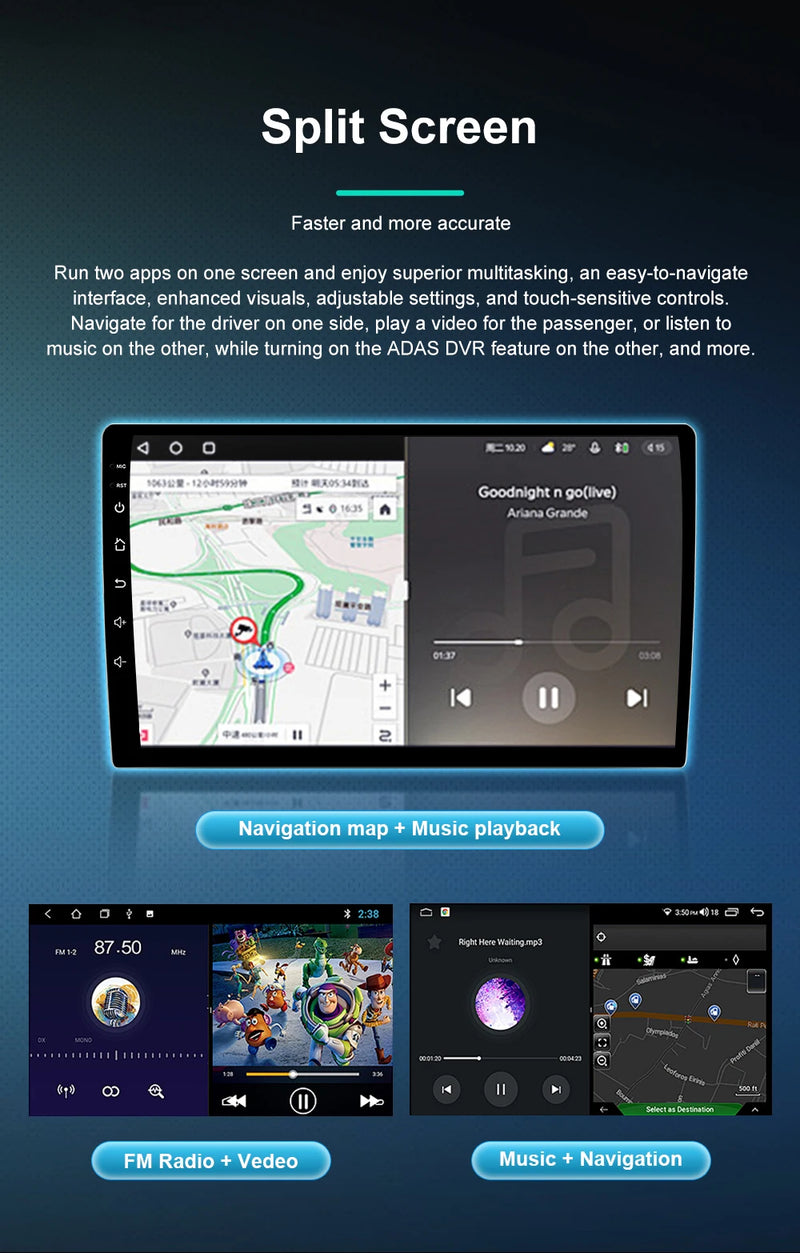 Autoradio CarPlay Mazda 3 BL (2009-2013) – Écran 9 pouces, jusqu'à 12 Go + 256 Go, vue 24