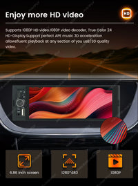 Autoradio 1 DIN CarPlay Universel 6,86 Pouces – Filaire ou Sans Fil, Bluetooth, vue 26