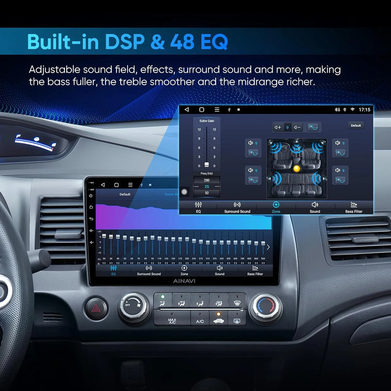 Autoradio CarPlay Ford Transit (2015-2018) – Écran 9 pouces, 4G, jusqu'à 12 Go + 256 Go, vue 4