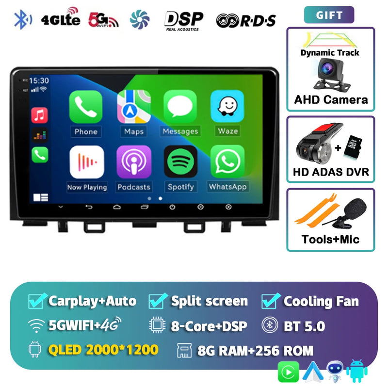 Autoradio CarPlay Kia Rio YB et Stonic (2016-2020) – Écran 9 pouces, jusqu'à 16 Go + 512 Go, vue 37