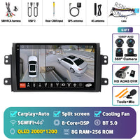 Autoradio CarPlay Suzuki SX4 (2006-2013) – Écran 9 pouces sans fil, jusqu'à 12 Go + 256 Go, vue 42