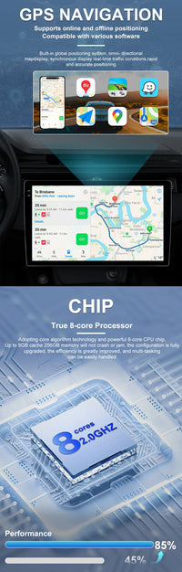 Autoradio CarPlay Hyundai i40 (2011-2019) – Écran QLED 7 pouces sans fil, jusqu'à 8 Go + 256 Go, vue 17