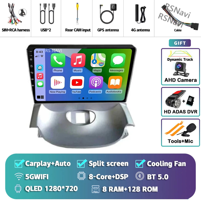 Autoradio CarPlay Peugeot 206 et Citroën C2 (2004-2013) – Écran QLED 9 pouces, jusqu'à 16 Go + 512 Go, vue 39