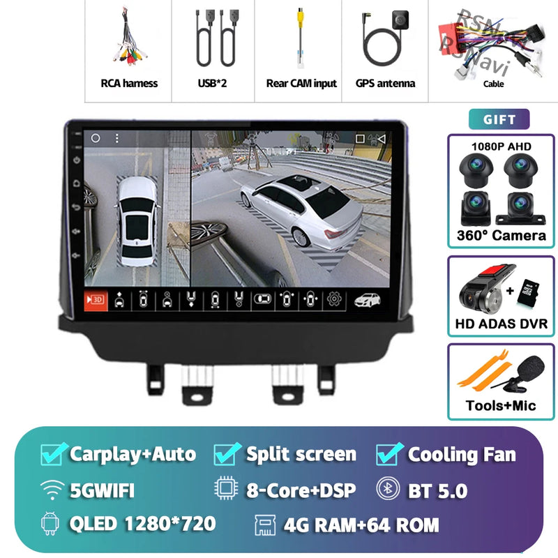 Autoradio CarPlay Mazda CX-3 (2014-2021) – Écran 9 pouces, jusqu'à 16 Go + 512 Go, vue 48