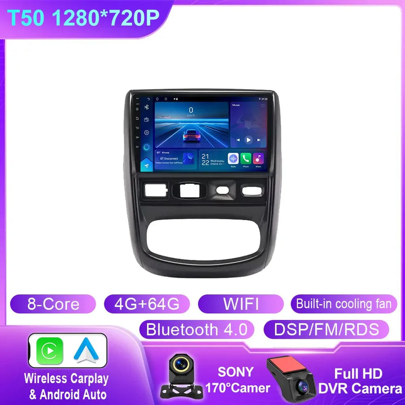 Autoradio CarPlay Dacia Duster 1 (2010-2015) – Écran 9 pouces, jusqu'à 12 Go + 256 Go, vue 45