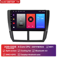 Autoradio CarPlay Subaru Forester SH (2007-2013) et Impreza GH GE (2007-2011) – Écran QLED 9 pouces, vue 42